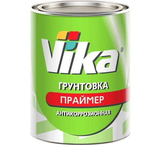 VIKA Грунт антикоррозионный красно-коричневый 1К Primer 1,0кг (6шт.)