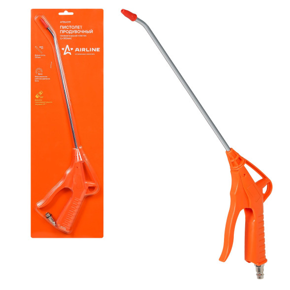 Пистолет продувочный пневматический пластик (L=300мм) (ATBU019) AIRLINE