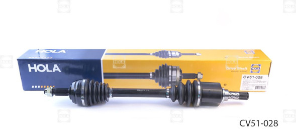 Привод в сборе левый 25/27 шл.Duster(4WD,MT6),TerranoIII,(1шт.) HOLA CV51-028