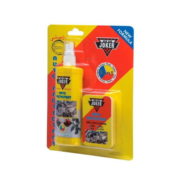 Полироль торпеды JOKER с губкой  250мл (Турция) Роза