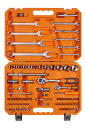 Набор инструментов универсальный 82 предметов + фонарь, пласт.кейс (AT-82-41) xx AIRLINE