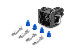 Колодка-разъем 4-х контактный датчика температуры, трамблера, кондиционера Ford, Volkswagen(AX6524S)