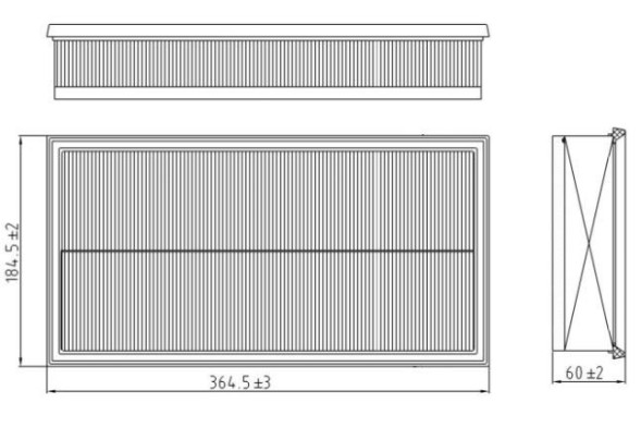 Фильтр воздушный VAG Octavia(97-) 1.6i/1.8T/Golf IV(97-)/Bora(98-) 1.6i (TR371531) CARVILLE RACING
