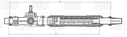 Рулевой механизм (рейка) механич. ВАЗ 1118 Kalina/2170 Priora (3.1 об.) (CR 118) TRIALLI