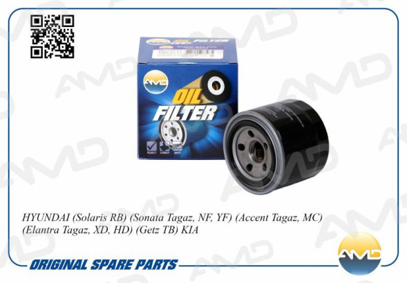 Фильтр масляный 26300-35503/AMD.FL13 HYUNDAI (Solaris RB)(Sonata Tagaz, NF, YF)(Accent Tagaz, MC)