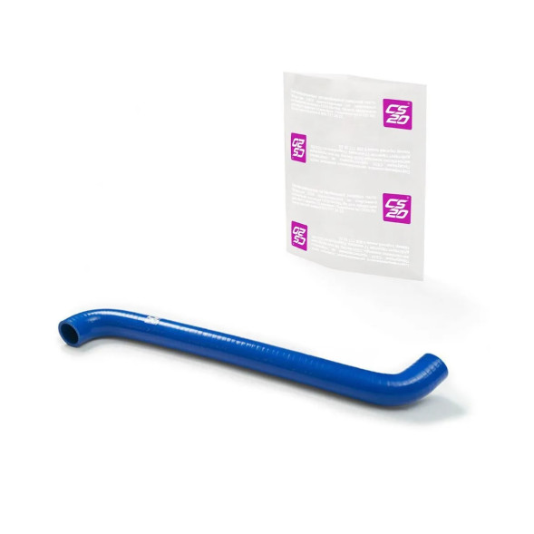 Патрубок радиатора подводящий верхний ВАЗ-21213 1шт силикон CS20 СИНИЙ без упаковке