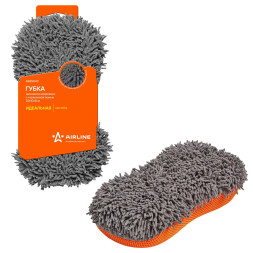 Губка-шиншилла микроворс с коралловой тканью  (22*10*5 см) (ABEN002) AIRLINE