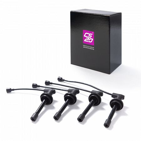 Высоковольтные провода ГАЗ ЗМЗ-406 с наконечниками к-т.4шт в коробке CS20