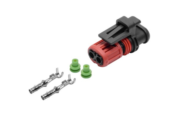 Колодка-разъем 2-х контактный к насос-форсунке дизельной DELPHI Volvo\Renault (AX6812S) CARGEN