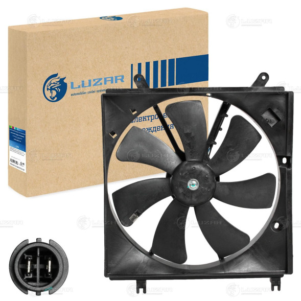 Э/вентилятор охл. с кожухом Chery Tiggo (T11) (05-) LUZAR LFK 3002