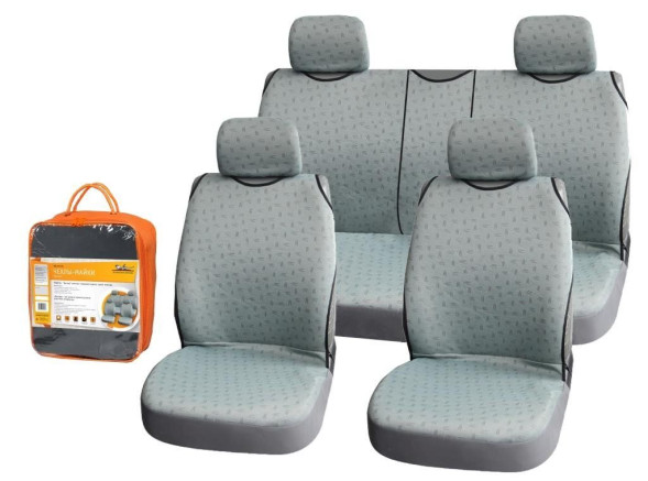 Чехлы-майки &amp;quot;Виспер&amp;quot; комплект передние/задние, цвет серый, материал жакард (ASC-KV-06)  AIRLINE