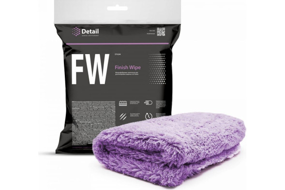 Микрофибровая салфетка для располировки жирных составов GRASS Detail FW Finish Wipe (40*40) DT-0244