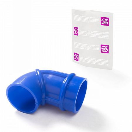 Патрубок для а/м ГАЗ-3302 фильтра воздушного дв.ЗМЗ-40524 Евро-3, силикон CS20 СИНИЙ Profi, 1шт