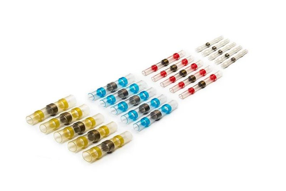 Термоусадочная трубка с припоем набор 4х5 шт, L=30мм (AX717) CARGEN